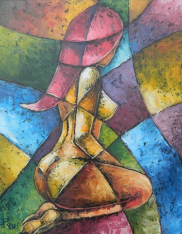 NUDE CUBISM PAINTING
